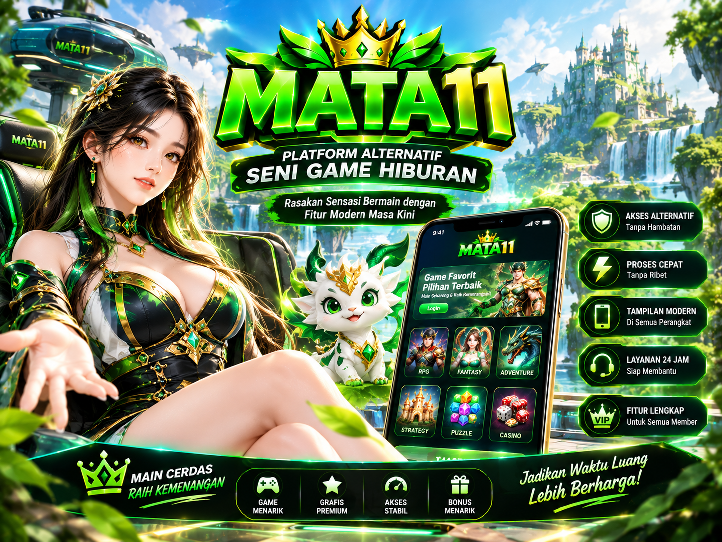 MATA11 !! Platform Alternatif Seni Game Hiburan Dengan Fiture Modern Masa Kini by Hey siriusly
